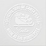 Santa Claus Sleigh “Official Seal” Made North Pole Embosser<br><div class="desc">Santa Claus Christmas Sleigh “Official Seal” - Made at the North Pole Design =========</div>