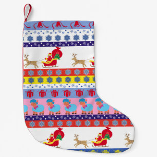 Santa Claus sleigh Small Christmas Stocking