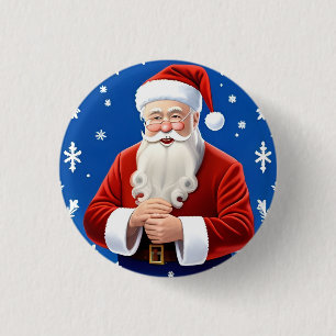 Santa Claus Smiling Button
