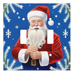 Santa Claus Smiling Light Switch Cover