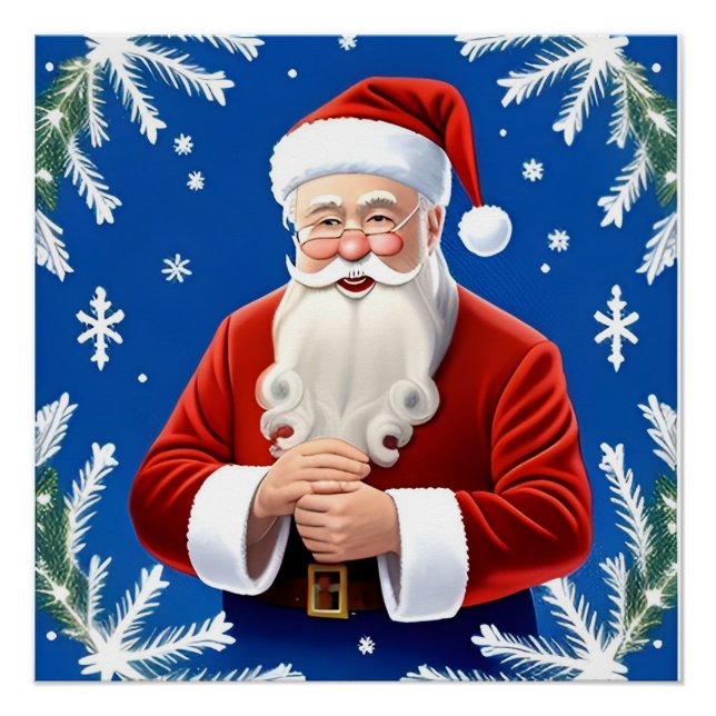 Santa Claus Smiling Poster (Front)