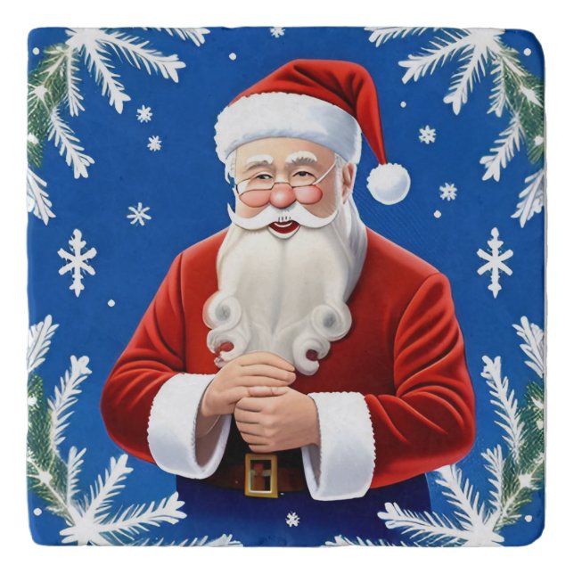 Santa Claus Smiling Trivet (Front)