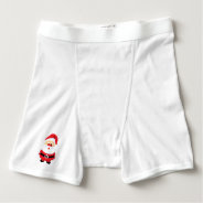 Santa Claus & Snow Customizable Christmas Holiday Boxer Brief at Zazzle