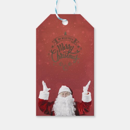 Santa ClausSnowflakesRed    Gift Tags