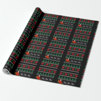 Santa Claus Spider Reindeer Funny UGLY Christmas P Wrapping Paper