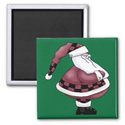 Santa Claus St Nick Jolly Merry Christmas Magnet