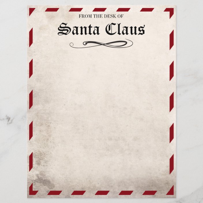 Santa Claus Stationery Writing Paper Design 04 