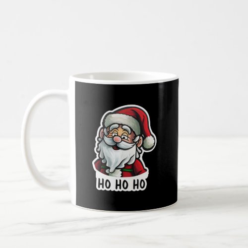 Santa Claus Sticker Art Basic Dark  Coffee Mug