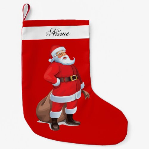 Santa Claus Stocking Small Christmas Stocking