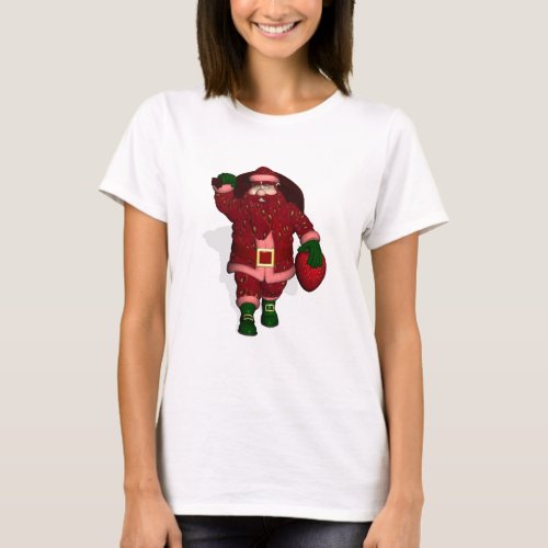Santa Claus Strawberry Farmer T_Shirt