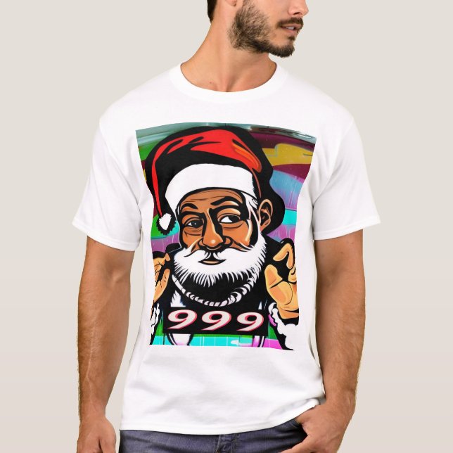  Santa  Claus streetwear T-Shirt (Front)