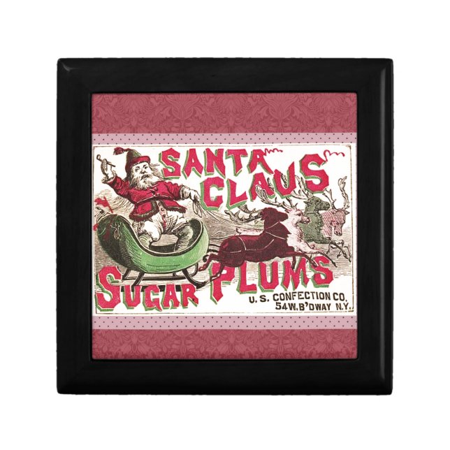 Santa Claus Sugar Plum Christmas Gift Box (Front)
