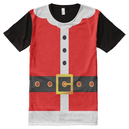 Santa Claus Suit Christmas Costume Party All-Over-Print T-Shirt