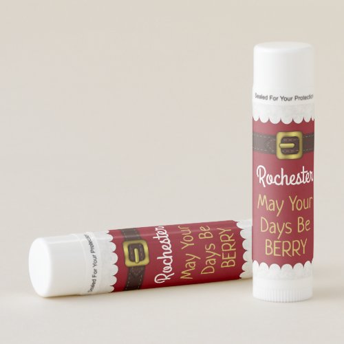 Santa Claus Suit Christmas Funny  Personalized Lip Balm