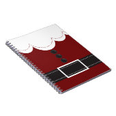 Santa Claus Suit Christmas Holiday Design Notebook | Zazzle