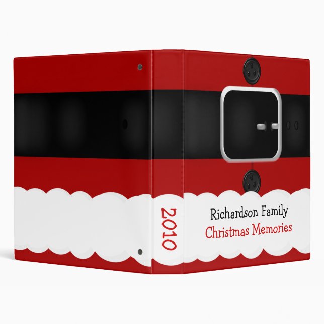 Santa Claus Suit Christmas Memories Photo Binder (Background)