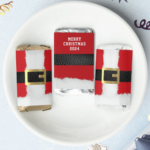 Santa Claus Suit Jacket Merry Christmas Hershey's Miniatures