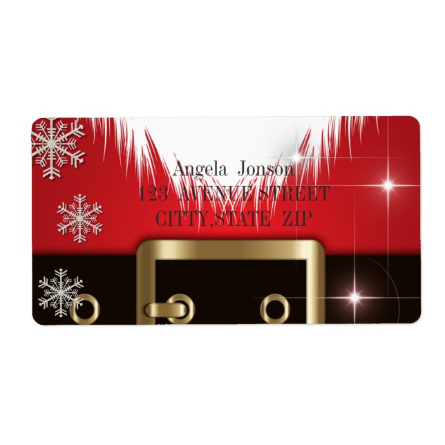 Santa Claus Suit Label (Front)