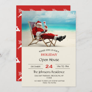 Santa Claus Summer Invitation