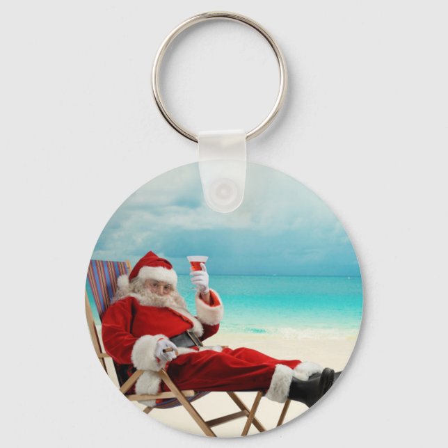 Santa Claus Summer Keychain (Front)