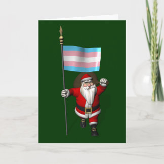 Santa Claus Supports Transgender Community Holiday Card