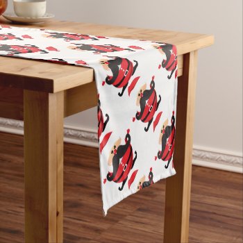 Santa Claus Table Runner by christmasgiftshop at Zazzle