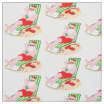 Santa Claus takes a Beach Day Fabric