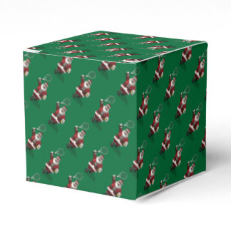 Santa Claus Tennis Player Favor Boxes
