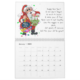 Santa Claus Themed Calendar