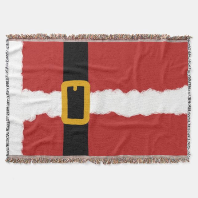 Santa Claus Throw Blanket (Front)