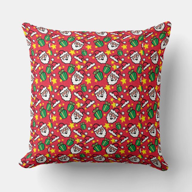 Santa Claus Throw Pillow (Front)