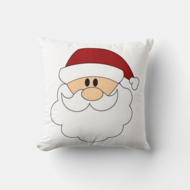 Santa Claus  Throw Pillow (Front)