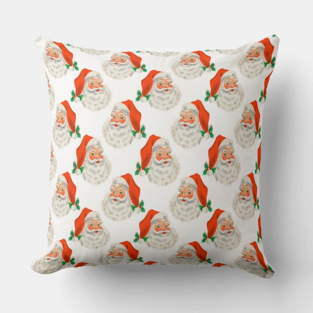 Santa Claus Throw Pillow (Front)