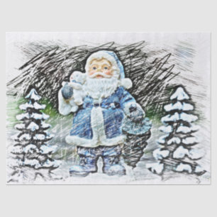 santa claus tissue paper