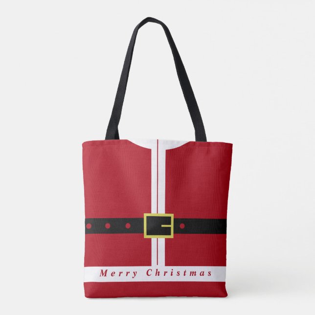 Santa Claus Tote Bag Merry Christmas (Back)