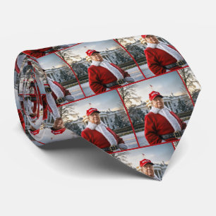Santa Claus Trump With MAGA Hat Neck Tie