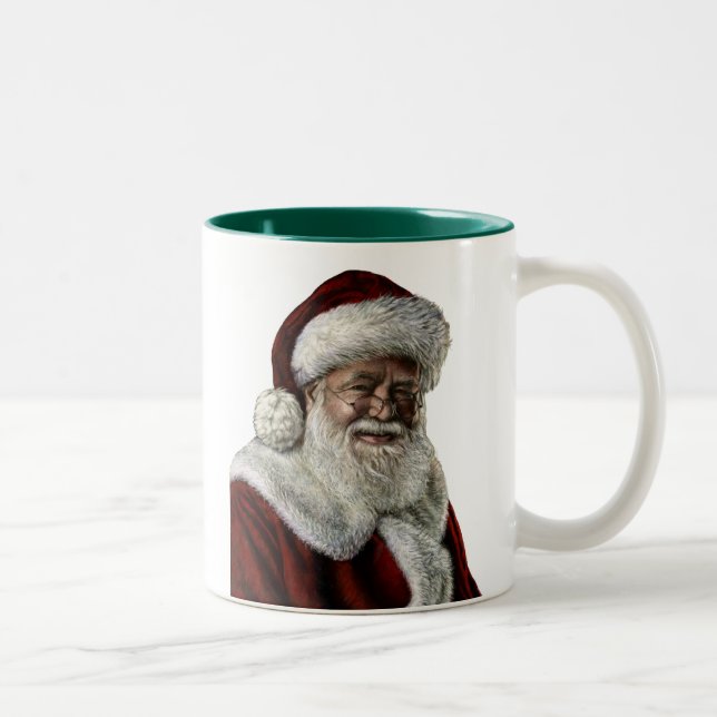 Santa Claus Two-Tone Coffee Mug (Right)