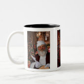 Santa Claus Two-Tone Coffee Mug (Left)