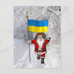 Santa Claus  Ukraine Holiday Postcard