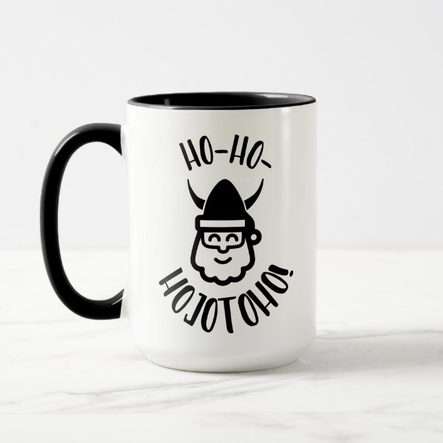 Santa Claus Valkyrie ho ho ho hojotoho Christmas Mug (Left)