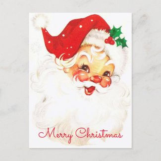 Santa Claus Vintage Christmas Holiday Postcard