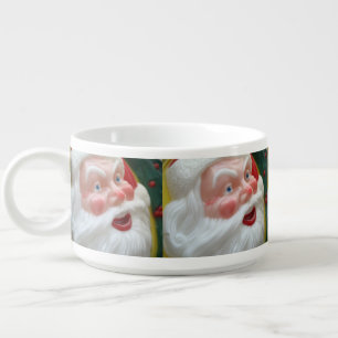 Santa Claus vintage head Bowl