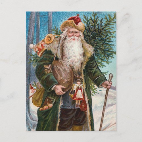 Santa Claus Vintage Holiday Postcard