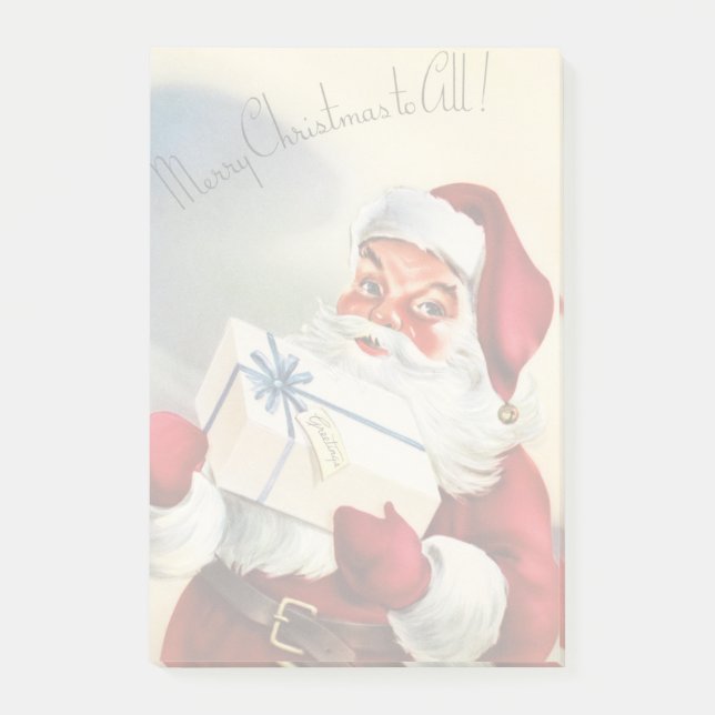 Santa Claus vintage illustration Post-it Notes (Front)