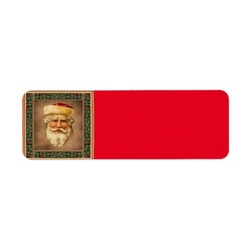 Santa Claus Vintage Return Address Label