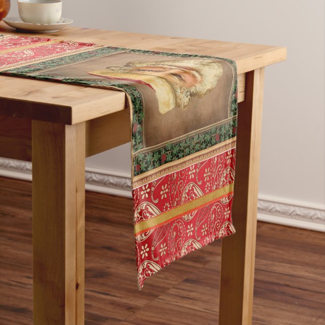 Santa Claus Vintage Table Runner (In Situ)
