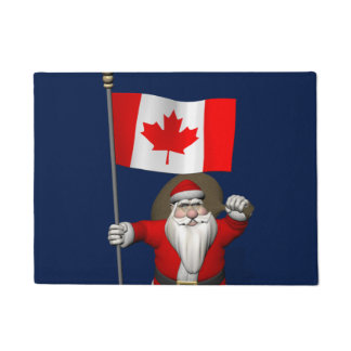 Santa Claus Visiting Canada Doormat