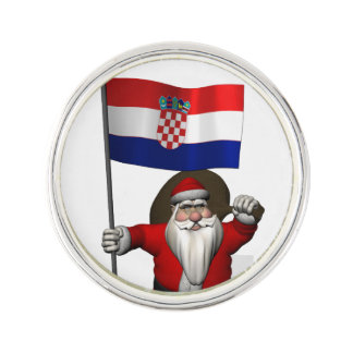 Santa Claus Visiting Croatia Lapel Pin