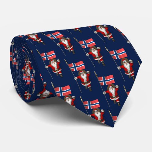 Santa Claus Visiting Norway Tie