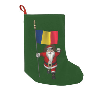 Santa Claus Visiting Romania Small Christmas Stocking